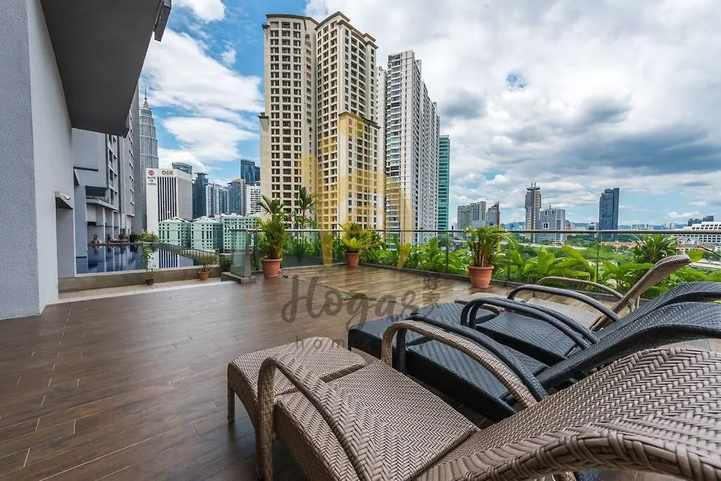 Lägenhet Myhabitat Klcc 2Bedroom Family Suite W Balcony #Bathtub Kuala Lumpur Malaysia
